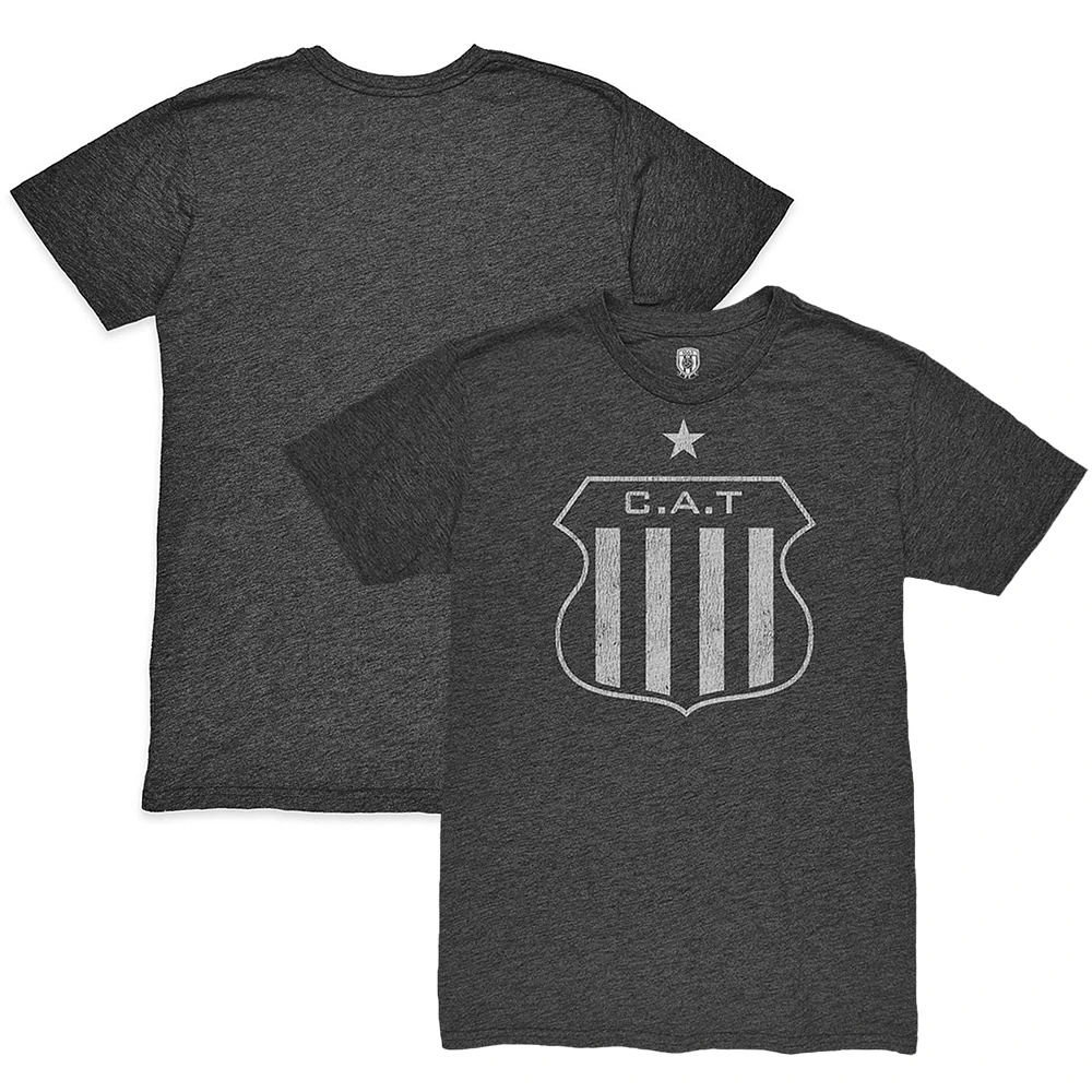 Men's 1863FC Heather Black Club Atlético Talleres Mono Crest Twisted Tri-Blend Slub T-Shirt