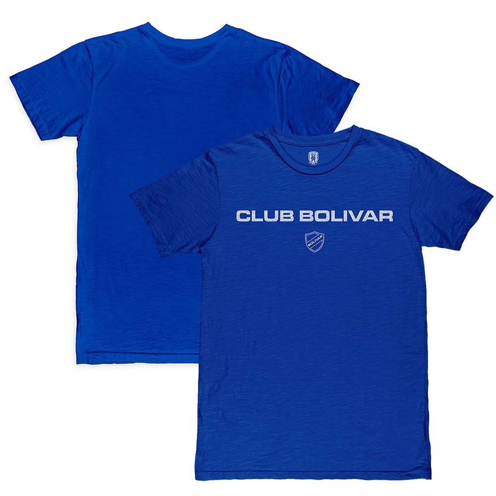 Men's 1863FC Royal Club Bolívar Wordmark Slub T-Shirt