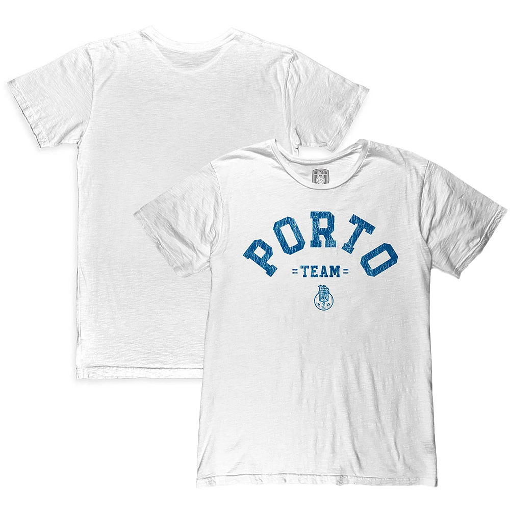 Men's 1863FC White FC Porto Wordmark Slub T-Shirt