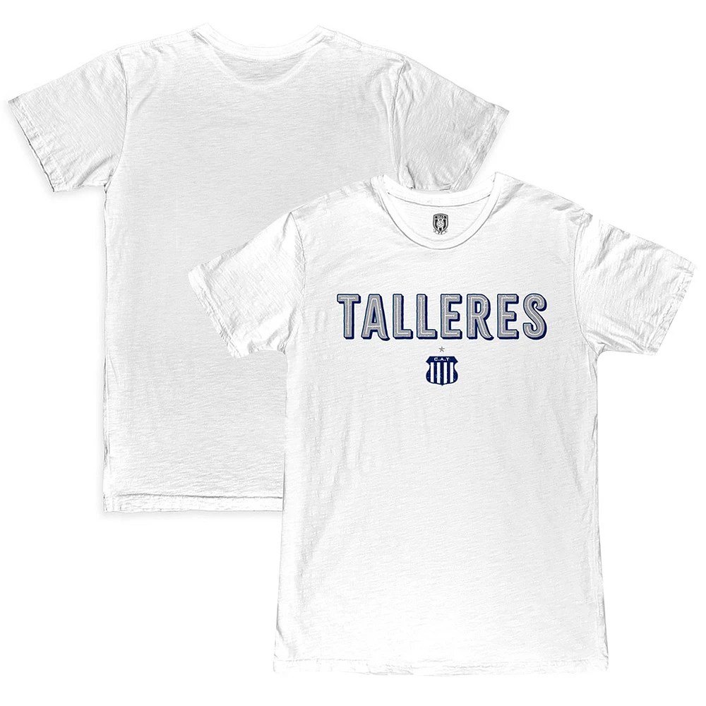 Men's 1863FC White Club Atlético Talleres Wordmark Slub T-Shirt