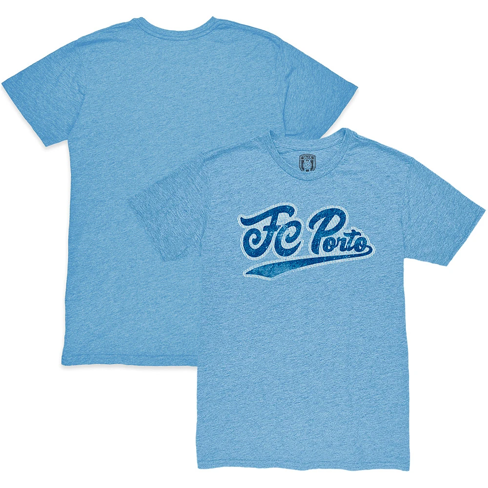 Men's 1863FC Light Blue FC Porto Script Twisted Tri-Blend T-Shirt