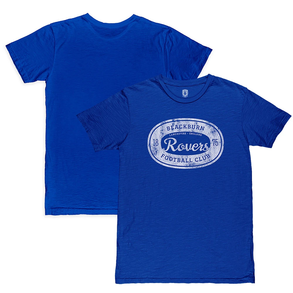 Men's 1863FC Royal Blackburn Rovers Retro Seal Slub T-Shirt