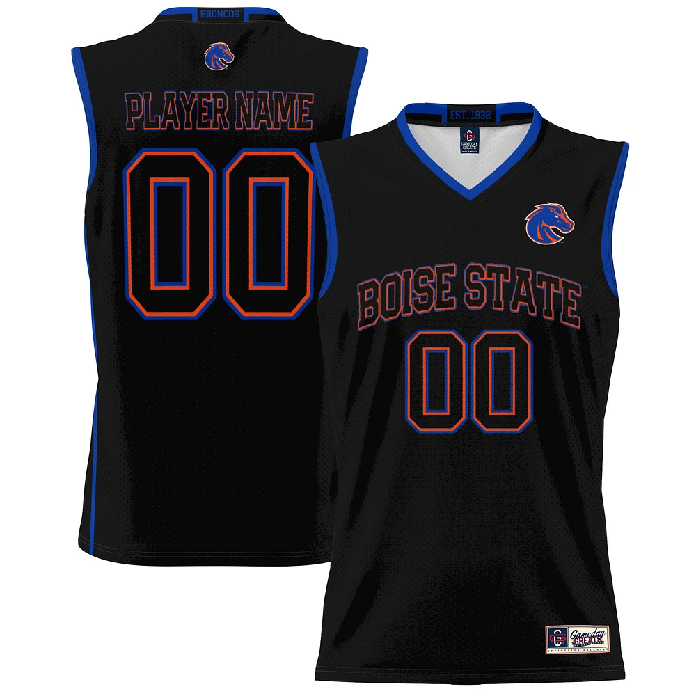 Men's GameDay Greats Black Boise State Broncos NIL Pick-A-Player Basketball Jersey