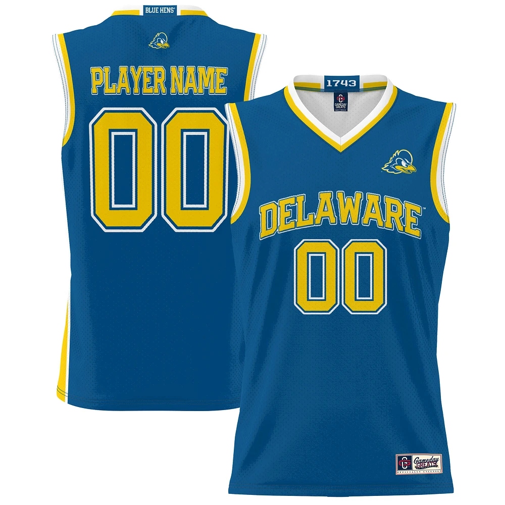 Men's GameDay Greats Delaware Fightin' Blue Hens NIL Pick-A-Player Basketball Jersey