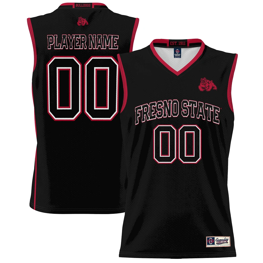 Youth GameDay Greats Black Fresno State Bulldogs NIL Pick-A-Player Lightweight Men's Basketball Jersey