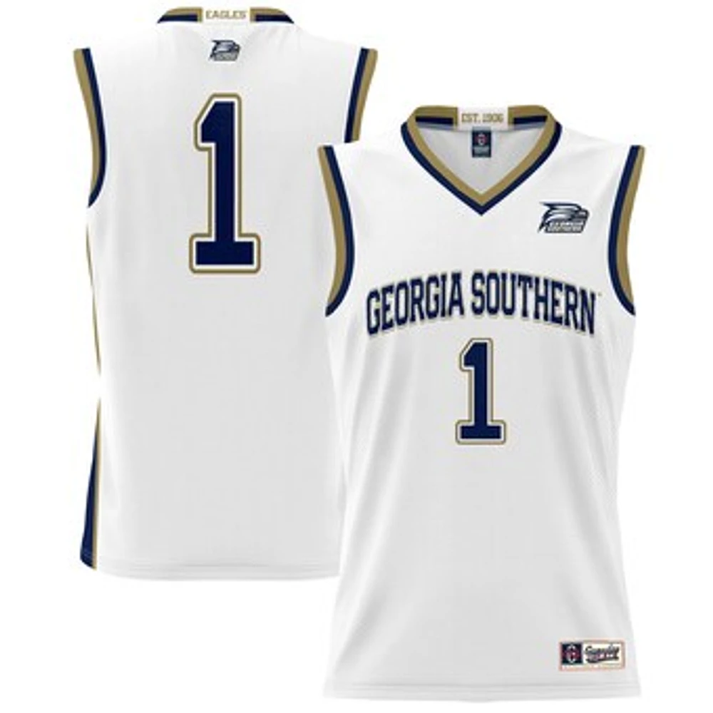 Unisex GameDay Greats #1 White Georgia Southern Eagles Lightweight Basketball Jersey