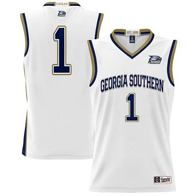 Unisex GameDay Greats #1 White Georgia Southern Eagles Lightweight Basketball Jersey