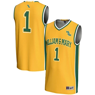 Unisex GameDay Greats #1 Gold William & Mary Tribe Lightweight Basketball Jersey