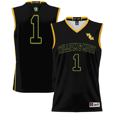 Unisex GameDay Greats #1 Black William & Mary Tribe Lightweight Basketball Jersey