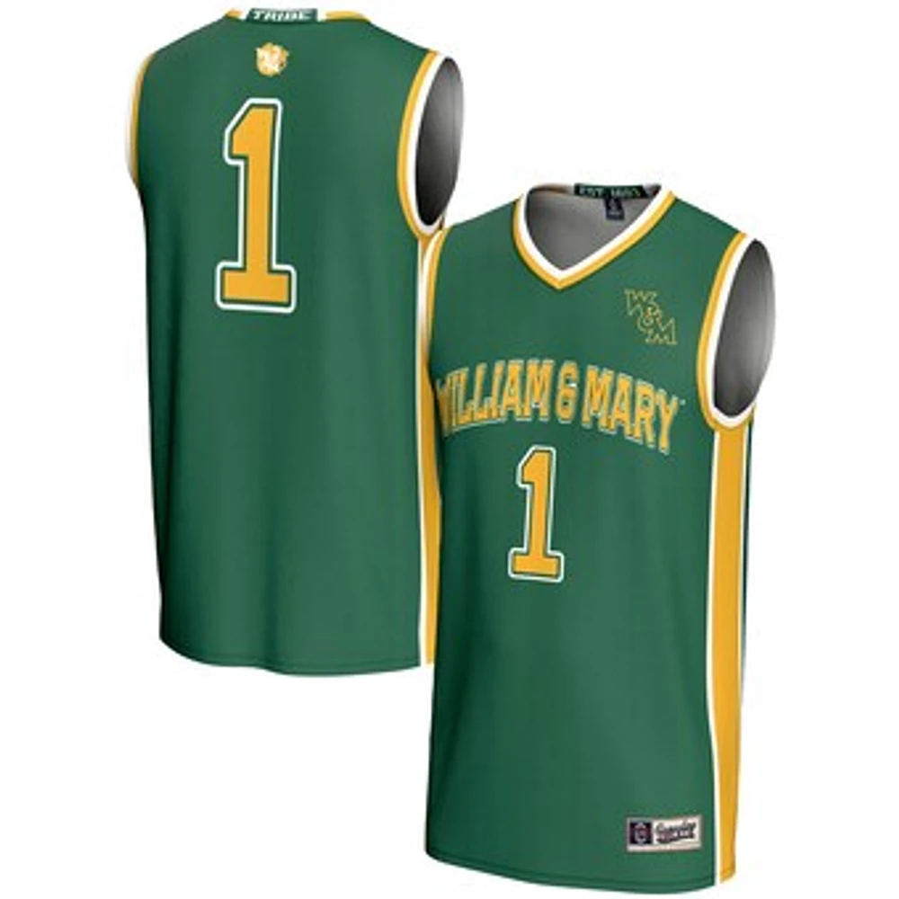 Youth GameDay Greats #1 Green William & Mary Tribe Lightweight Basketball Jersey