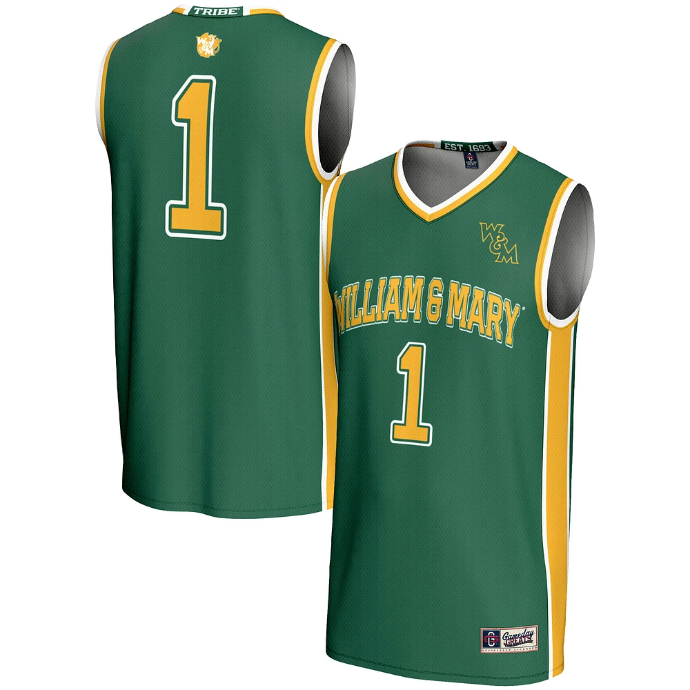Youth GameDay Greats #1 William & Mary Tribe Lightweight Basketball Jersey