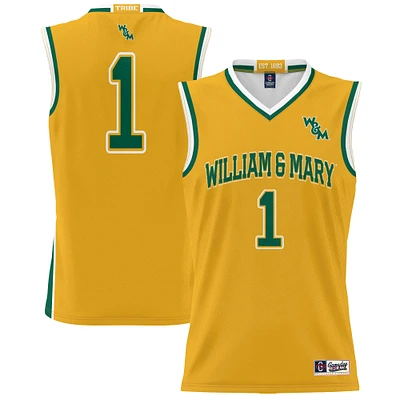 Youth GameDay Greats #1 Gold William & Mary Tribe Lightweight Basketball Jersey