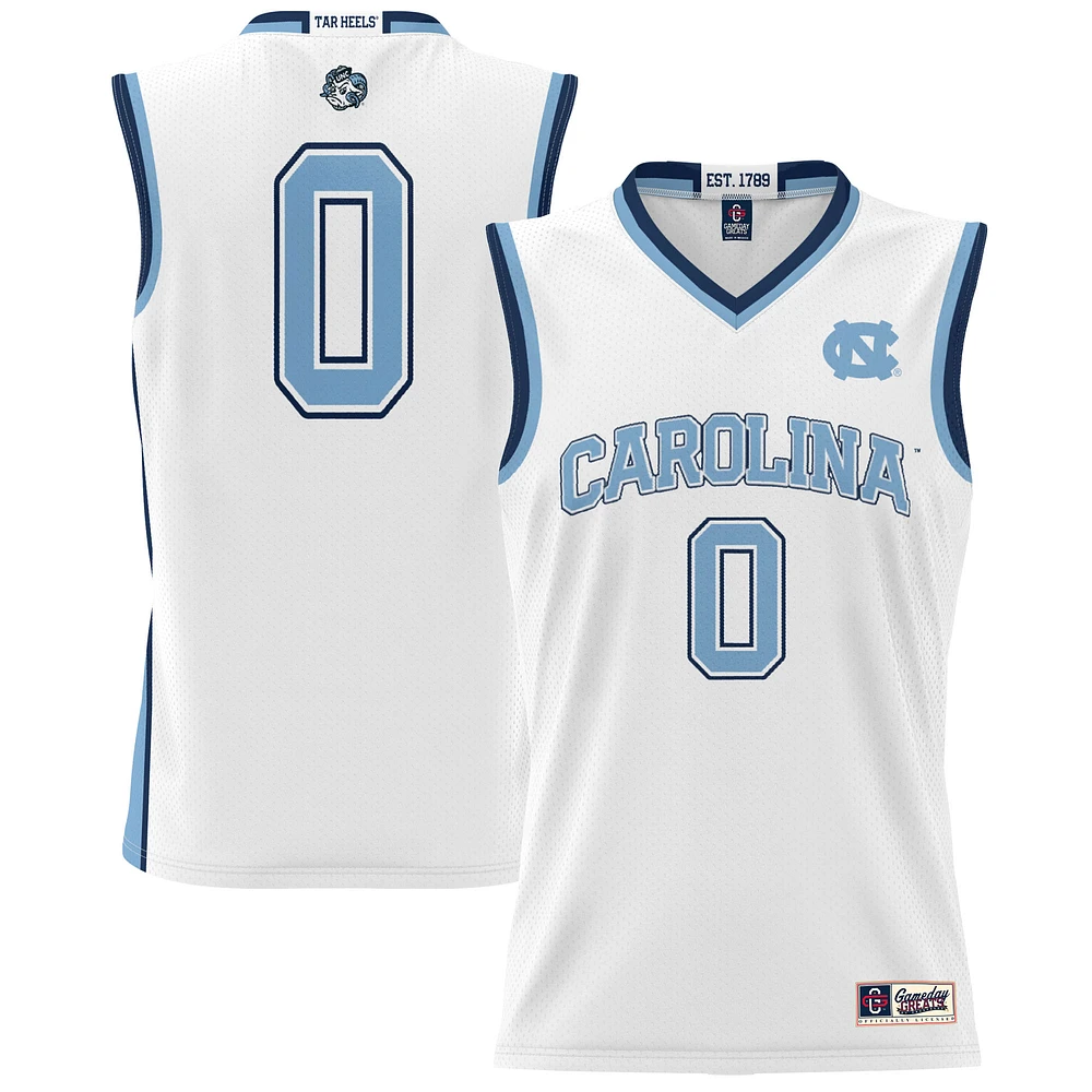 Youth GameDay Greats #0 White North Carolina Tar Heels Lightweight Basketball Jersey
