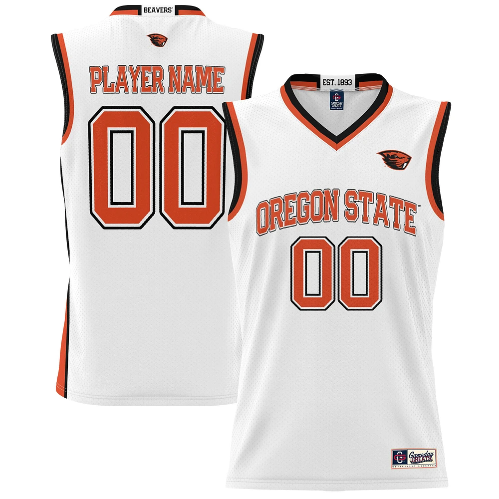 Unisex GameDay Greats White Oregon State Beavers NIL Pick-A-Player Lightweight Women's Basketball Jersey