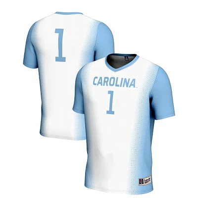 Youth GameDay Greats #1 White North Carolina Tar Heels Women's Soccer Lightweight Fashion Jersey