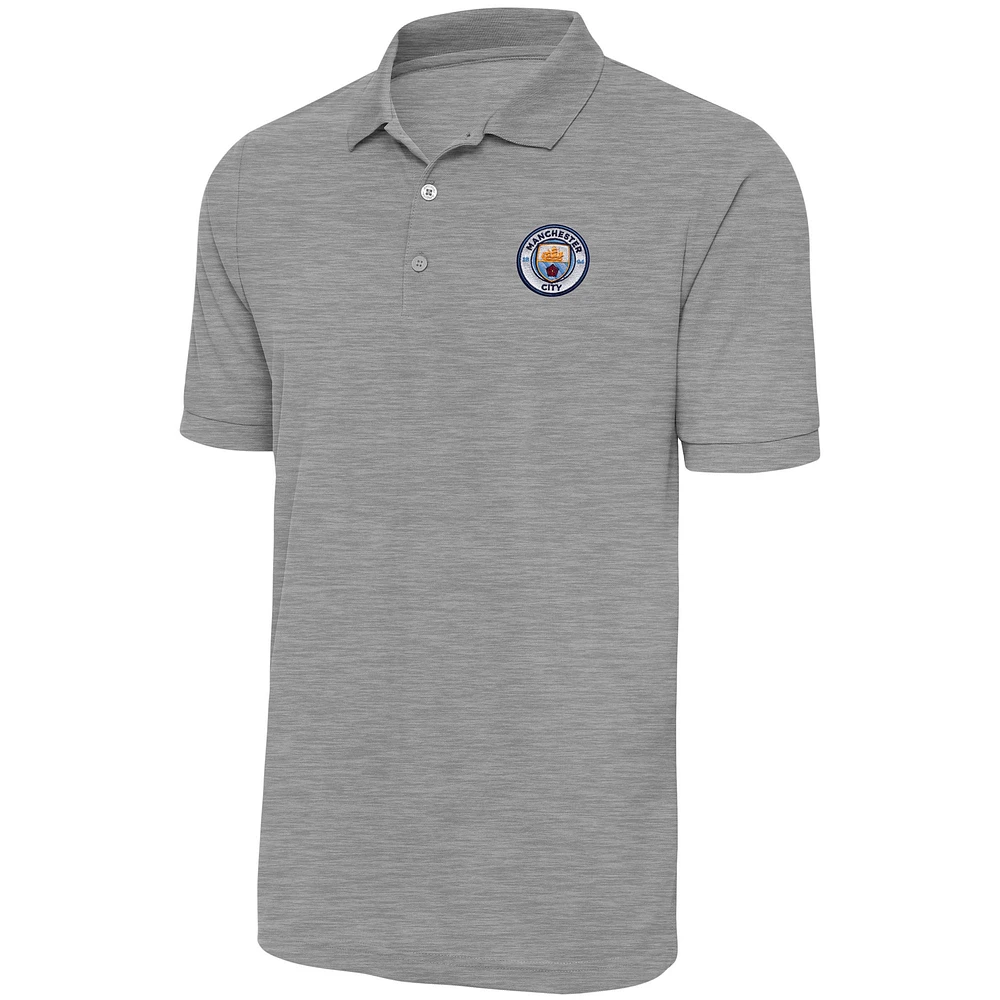 Men's Heather Gray Manchester City Derive Polo