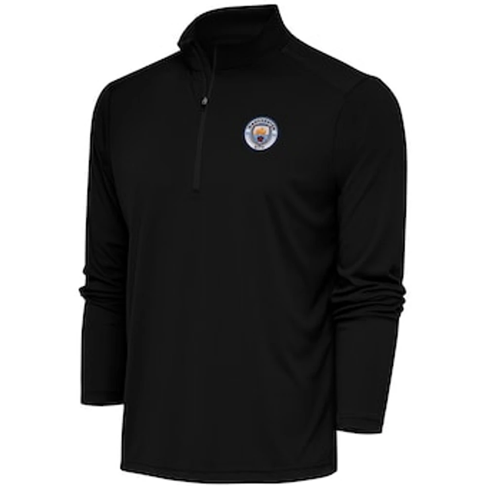 Men's Black Manchester City Statement Quarter-Zip Pullover