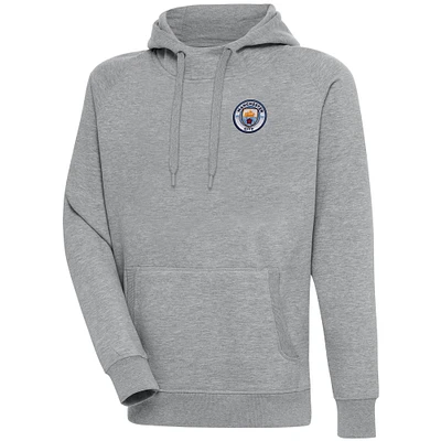 Men's Heather Gray Manchester City Takeover Pullover Hoodie