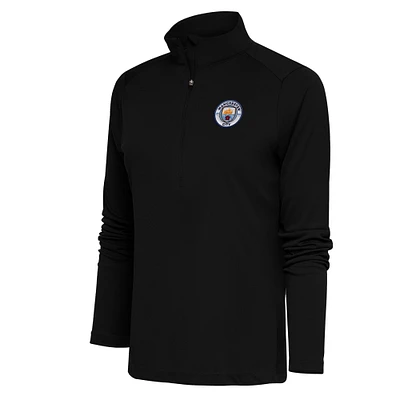 Women's Black Manchester City Statement Half-Zip Pullover Top