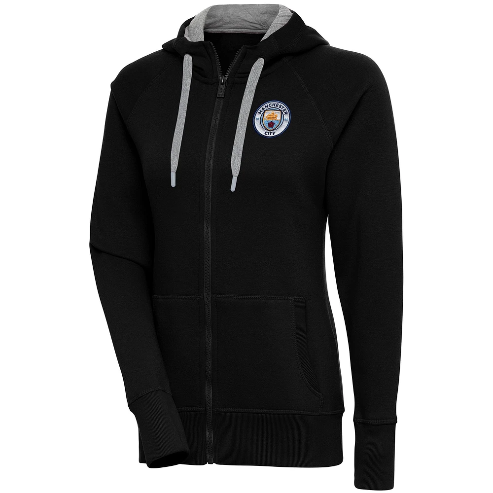Women's Black Manchester City Takeover Full-Zip Hoodie
