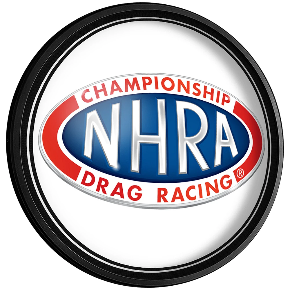 NHRA Championship Drag Racing 18'' Round Slimline Illuminated Wall Sign