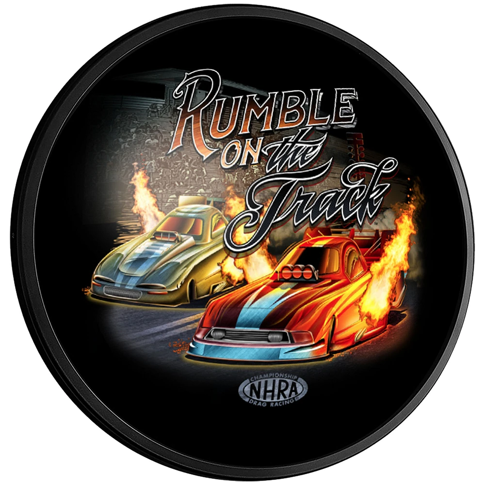 NHRA Rumble on the Track 18'' Round Slimline Illuminated Wall Sign