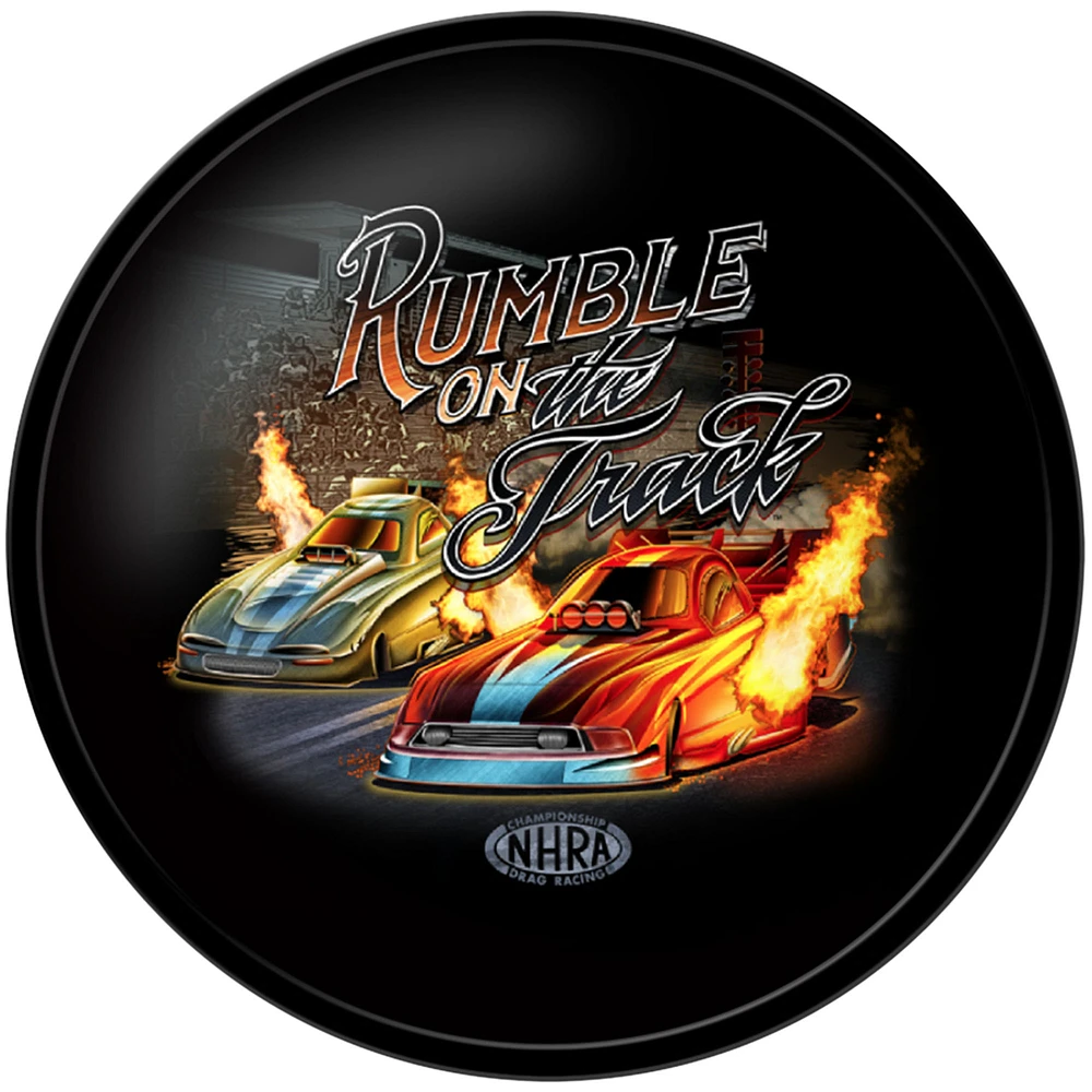 NHRA Rumble on the Track 17.5" Modern Disc Wall Sign
