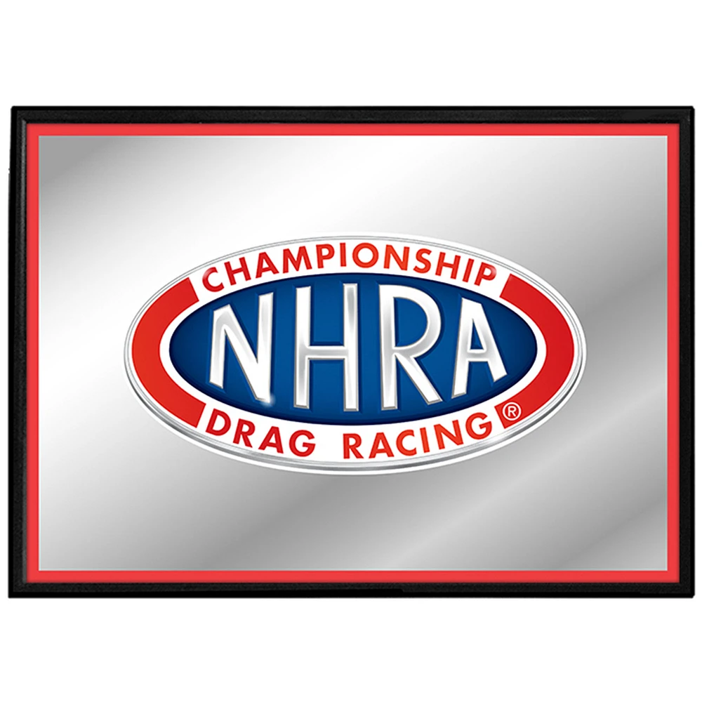 NHRA Championship Drag Racing 27" x 19" Framed Mirrored Wall Sign