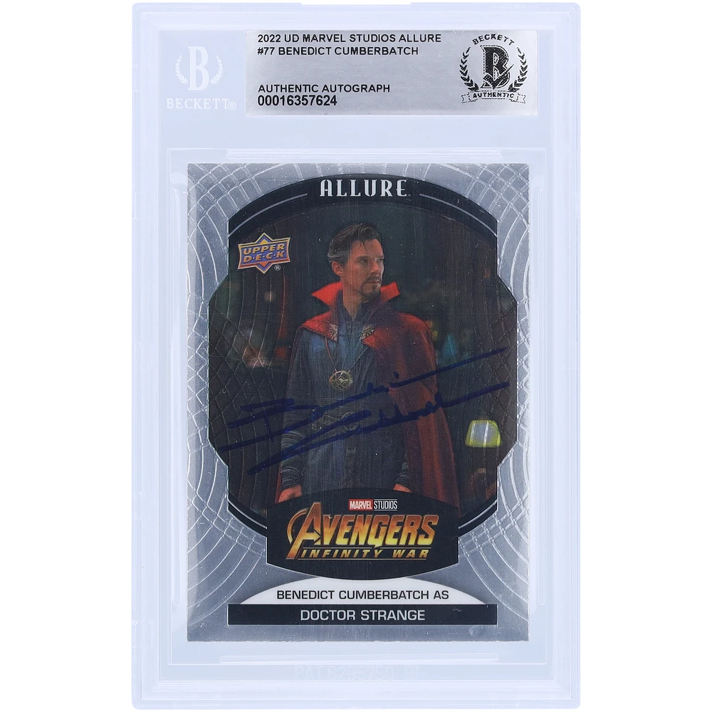 Benedict Cumberbatch Autographed 2022 Upper Deck Marvel Studios Allure #77 BAS Authenticated Card