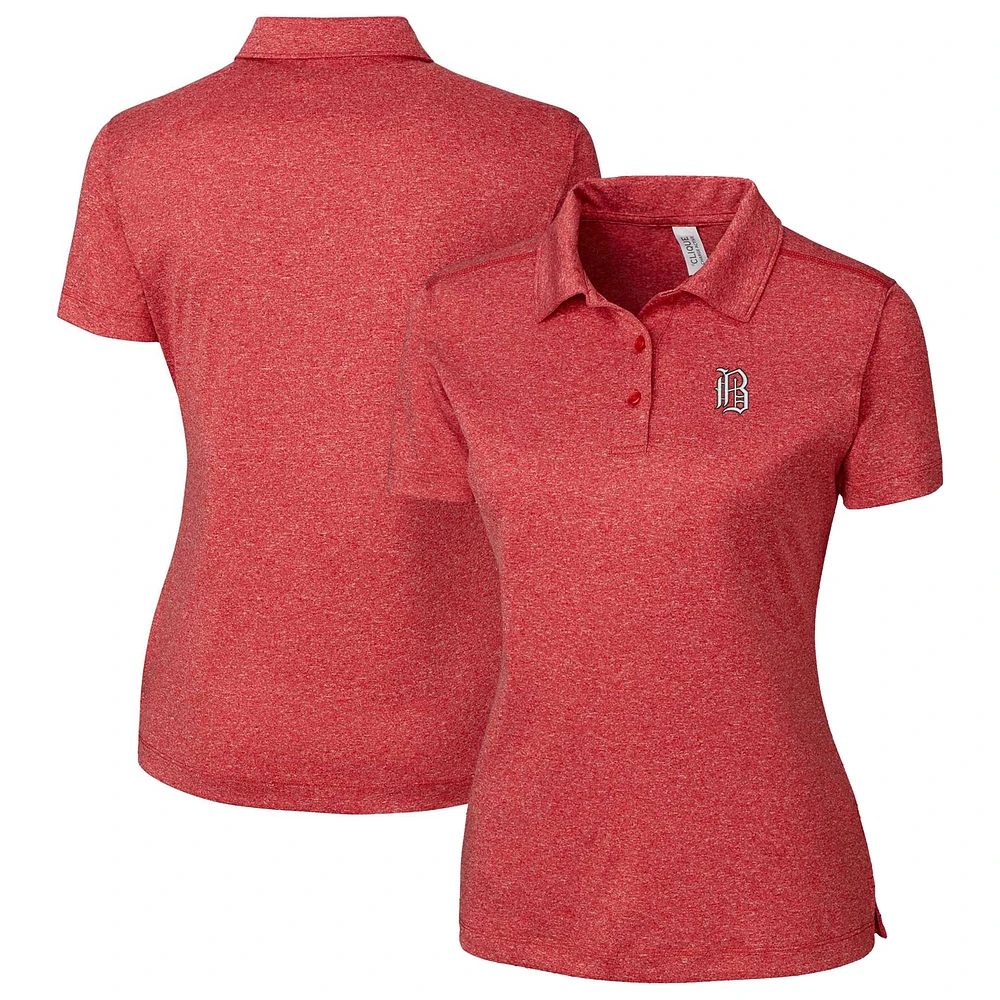 Women's Cutter & Buck Heather Birmingham Barons Clique Charge Active Polo
