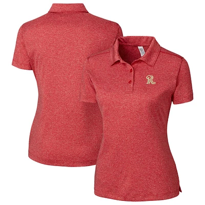 Women's Cutter & Buck Heather Frisco RoughRiders Clique Charge Active Polo