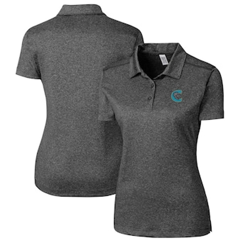Women's Cutter & Buck Heather Charlotte Knights Clique Charge Active Polo