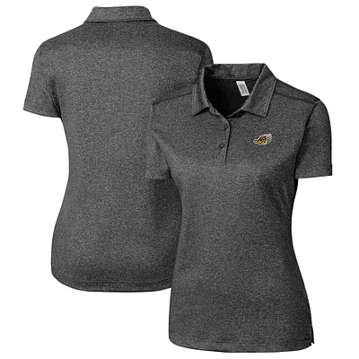 Women's Cutter & Buck Heather Akron RubberDucks Clique Charge Active Polo