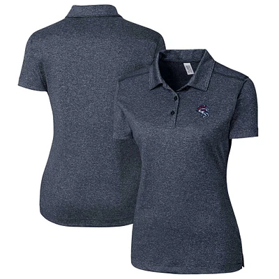 Women's Cutter & Buck Heather Navy Binghamton Rumble Ponies Clique Charge Active Polo