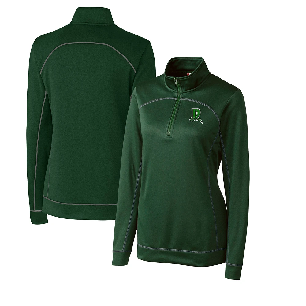 Women's Cutter & Buck Dayton Dragons Clique Helsa Performance Half-Zip Sweatshirt