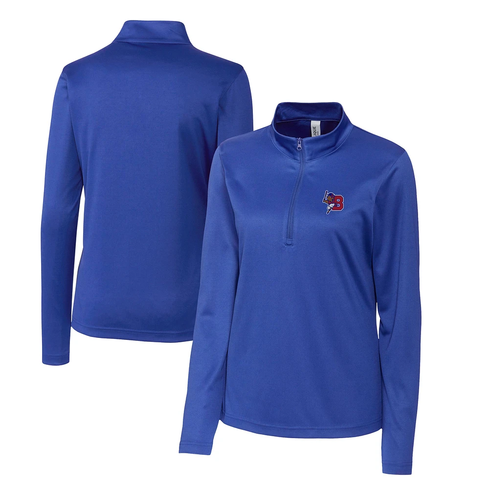 Women's Cutter & Buck Buffalo Bisons Clique Spin Eco Performance Half-Zip