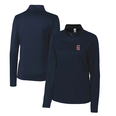 Women's Cutter & Buck Navy Greenville Drive Clique Spin Eco Performance Half-Zip