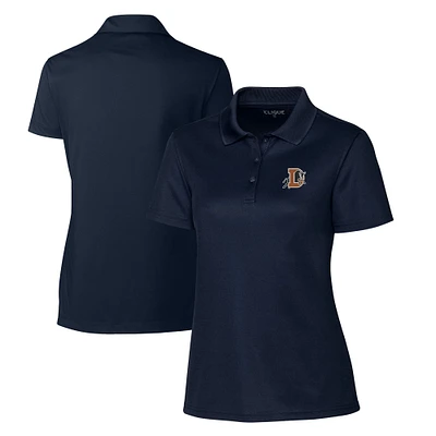 Women's Cutter & Buck Navy Durham Bulls Clique Spin Eco Performance Pique Polo