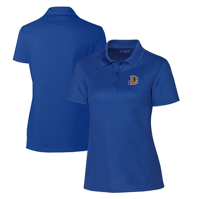 Women's Cutter & Buck Blue Durham Bulls Clique Spin Eco Performance Pique Polo