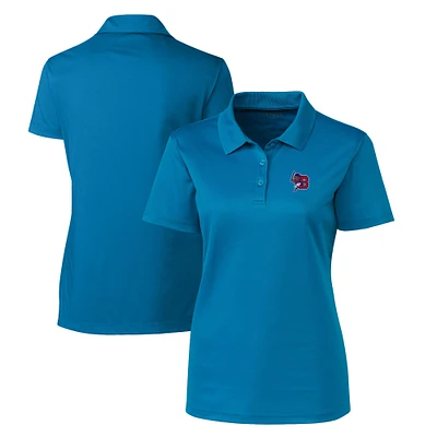 Women's Cutter & Buck Aqua Buffalo Bisons Clique Spin Eco Performance Pique Polo