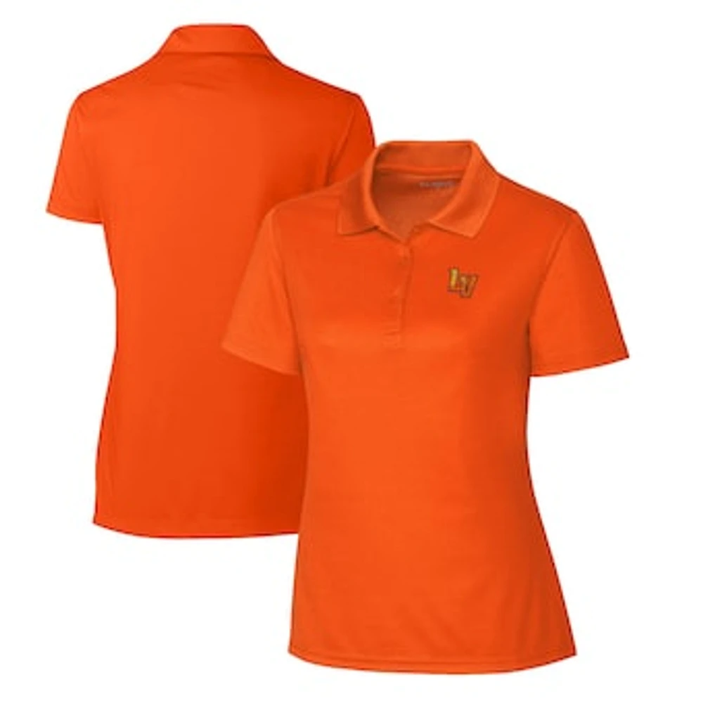 Women's Cutter & Buck Orange Las Vegas 51s Clique Spin Eco Performance Pique Polo