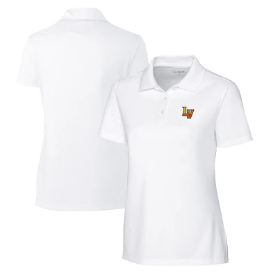 Women's Cutter & Buck White Las Vegas 51s Clique Spin Eco Performance Pique Polo