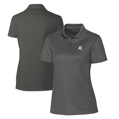 Women's Cutter & Buck Steel Richmond Flying Squirrels Clique Spin Eco Performance Pique Polo