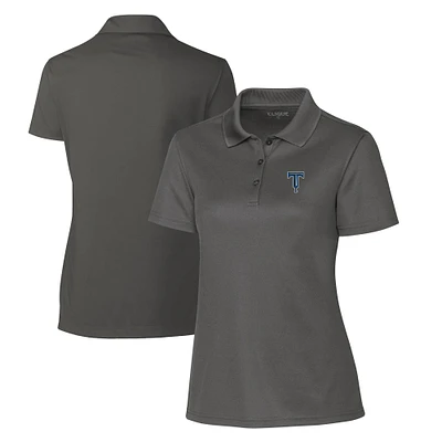 Women's Cutter & Buck Steel Tulsa Drillers Clique Spin Eco Performance Pique Polo