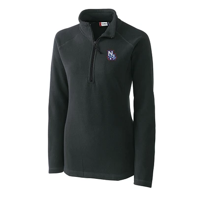 Women's Cutter & Buck Charcoal New Hampshire Fisher Cats Clique Summit Performance Fleece Half-Zip Pullover Jacket
