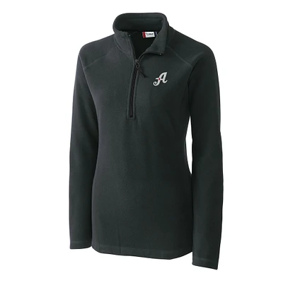 Women's Cutter & Buck Charcoal Reno Aces Clique Summit Performance Fleece Half-Zip Pullover Jacket