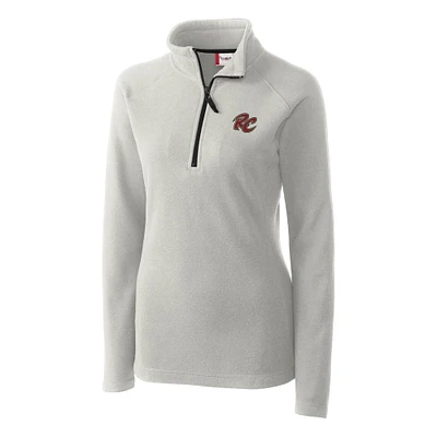 Women's Cutter & Buck Silver Sacramento River Cats Clique Summit Performance Fleece Half-Zip Pullover Jacket