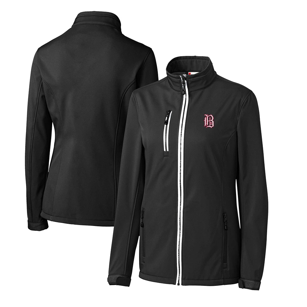 Women's Cutter & Buck Birmingham Barons Clique Telemark Eco Stretch Softshell Full-Zip Jacket