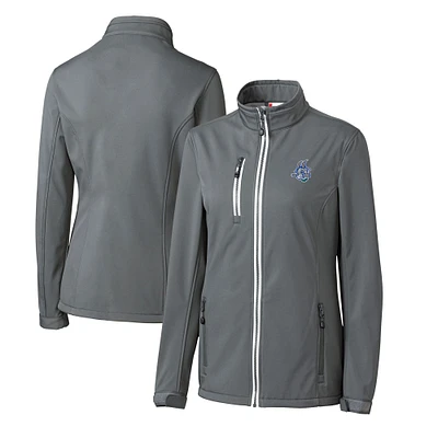 Women's Cutter & Buck Steel Hartford Yard Goats Clique Telemark Eco Stretch Softshell Full-Zip Jacket