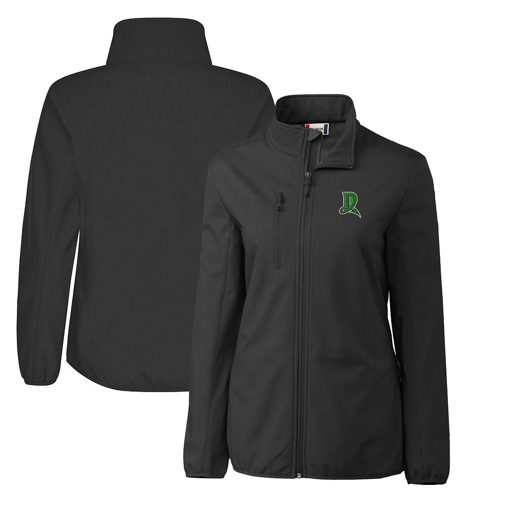 Women's Cutter & Buck Dayton Dragons Clique Trail Stretch Softshell Full-Zip Jacket